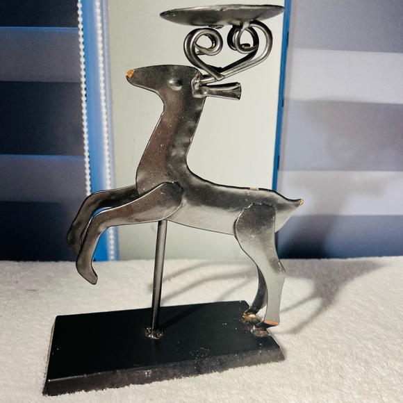 Holiday Holiday Metal Reindeer Candle Holder Christmas Decor Poshmark